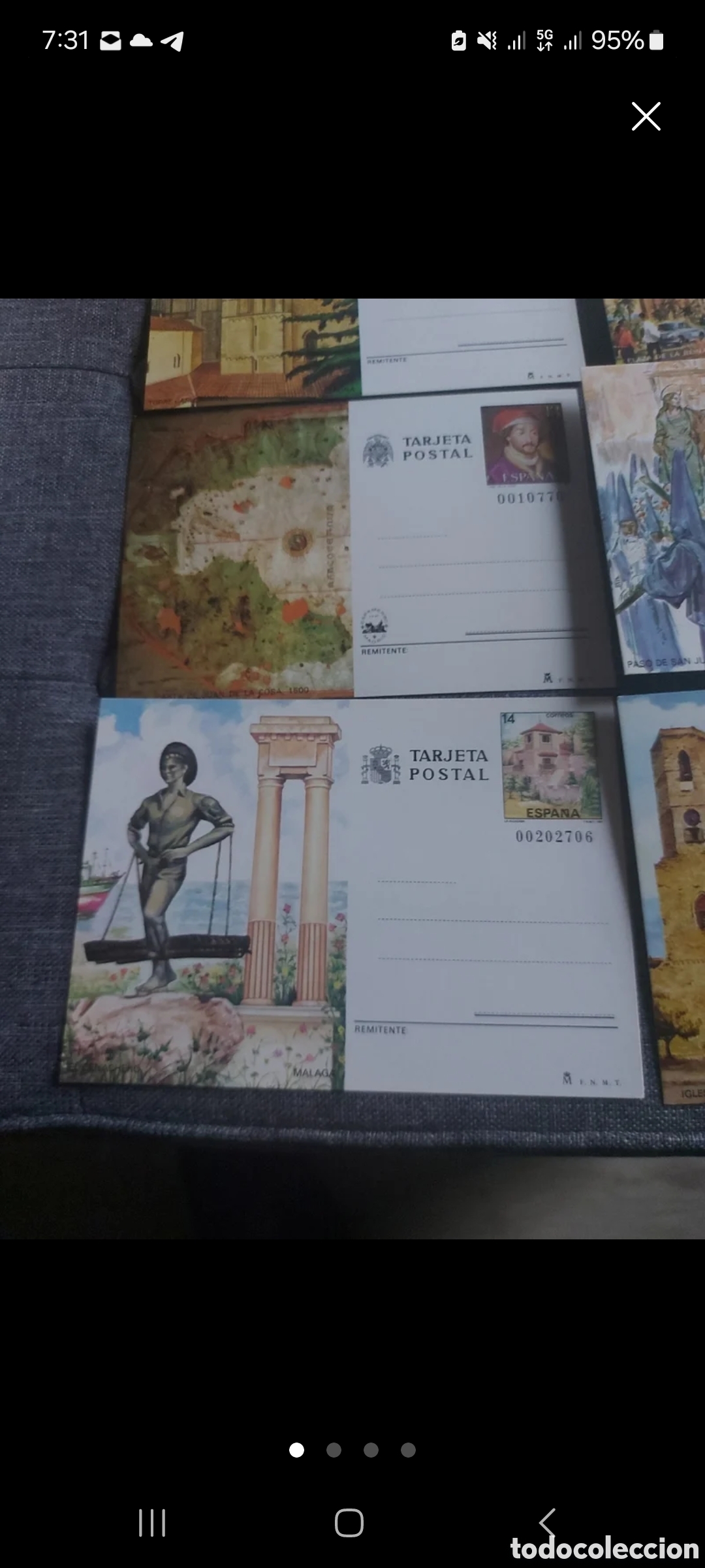 Sellos: Lote de 10 Enteros postales diferentes. Espa&ntilde;a - Foto 1