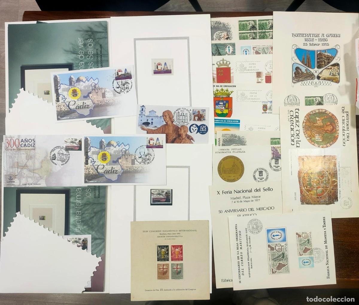 Sellos: ESPA&Ntilde;A. LOTE DE DOCUMENTOS, SOBRES ..... - Foto 1