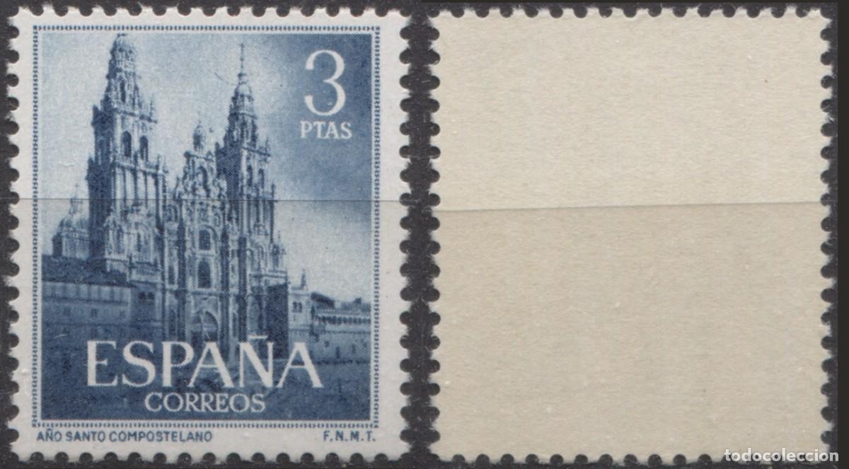 Sellos: 1954-A&ntilde;o Santo Compostelano - Edifil 1130/1 - Foto 2