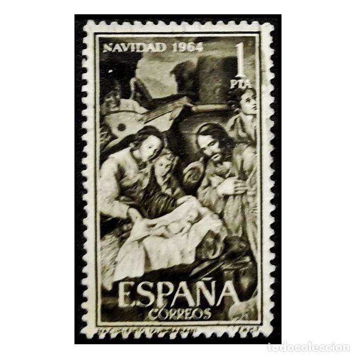 Sellos: ESPA&Ntilde;A 1964. EDIFIL 1630. NAVIDAD. USADO - Foto 1