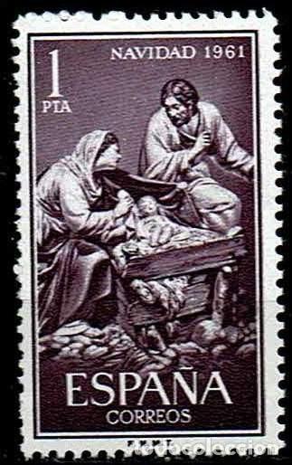 Sellos: ESPA&Ntilde;A 1961 - EDIFIL 1400 NUEVO (**) - Foto 1
