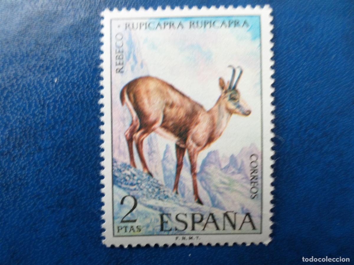 Timbres: 1972, fauna hispanica, rebeco, edifil 2103