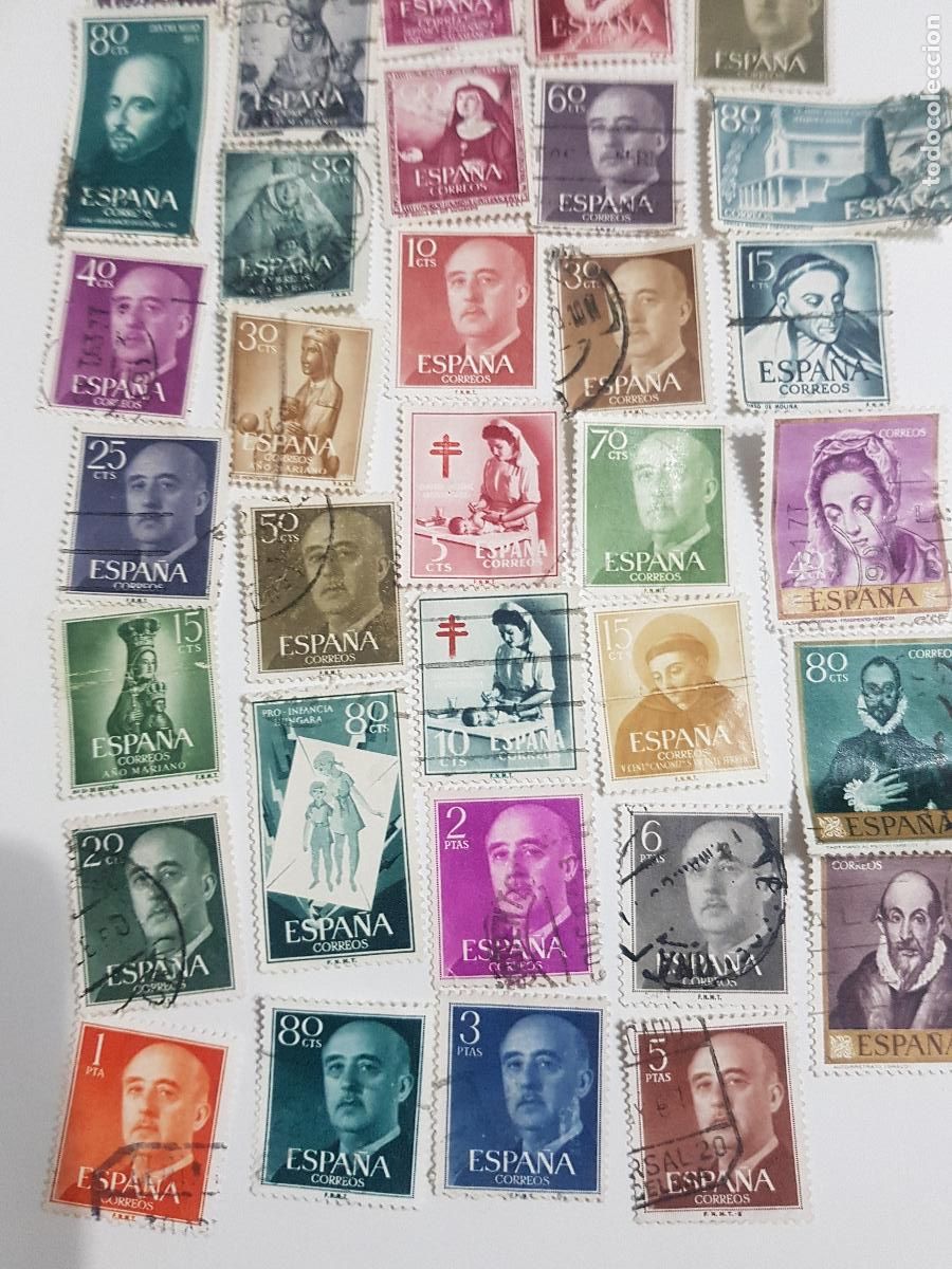 Sellos: 40 SELLOS VARIADOS DE DIFERENTES A&Ntilde;0S - Foto 2