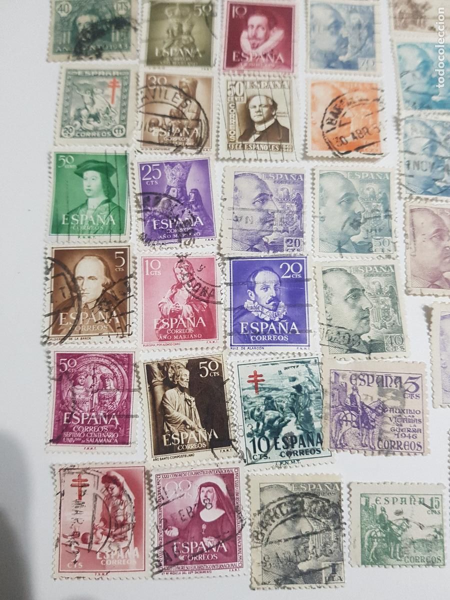 Sellos: 40 SELLOS VARIADOS DE DIFERENTES A&Ntilde;0S - Foto 2
