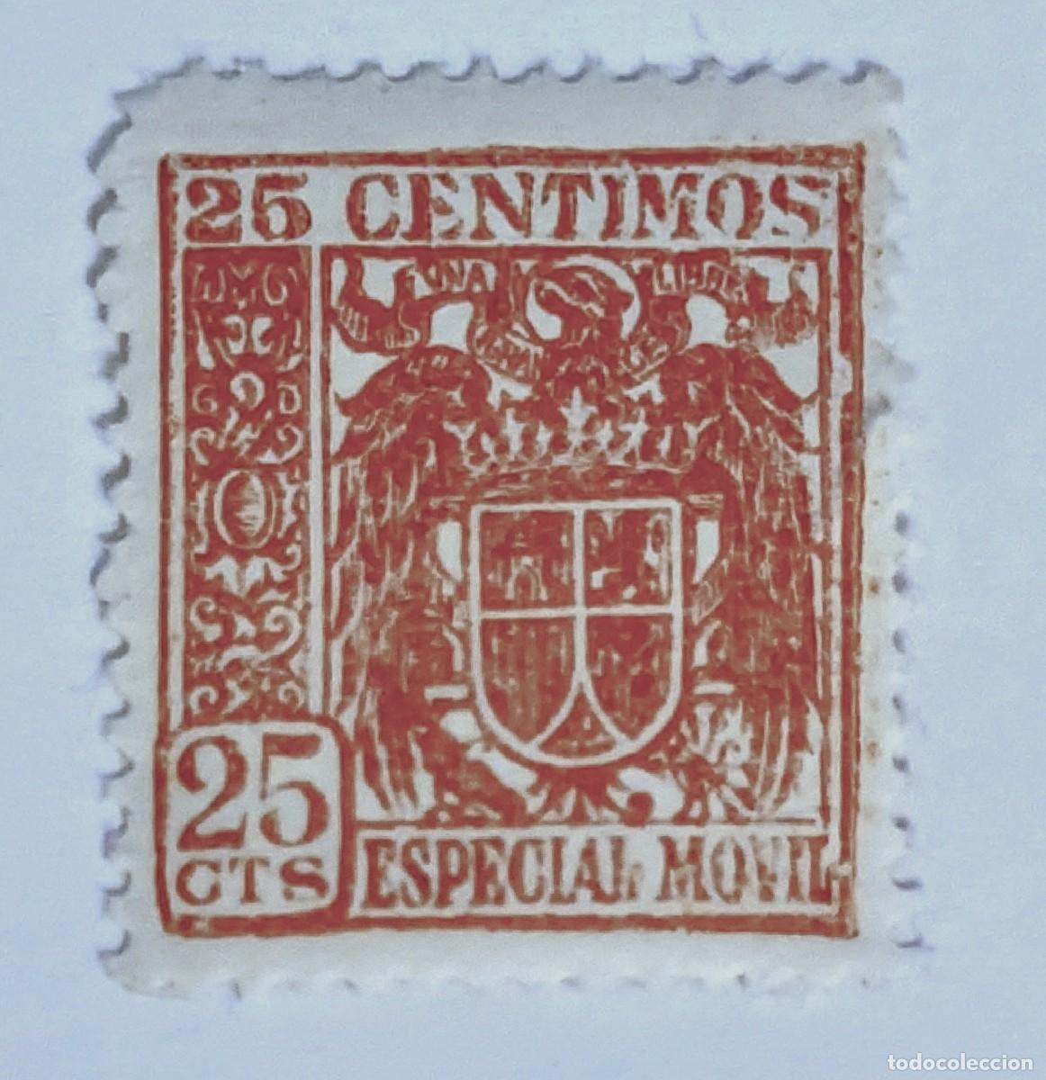 Sellos: P&Oacute;LIZA DE 25 CTS - 1955 - Foto 1