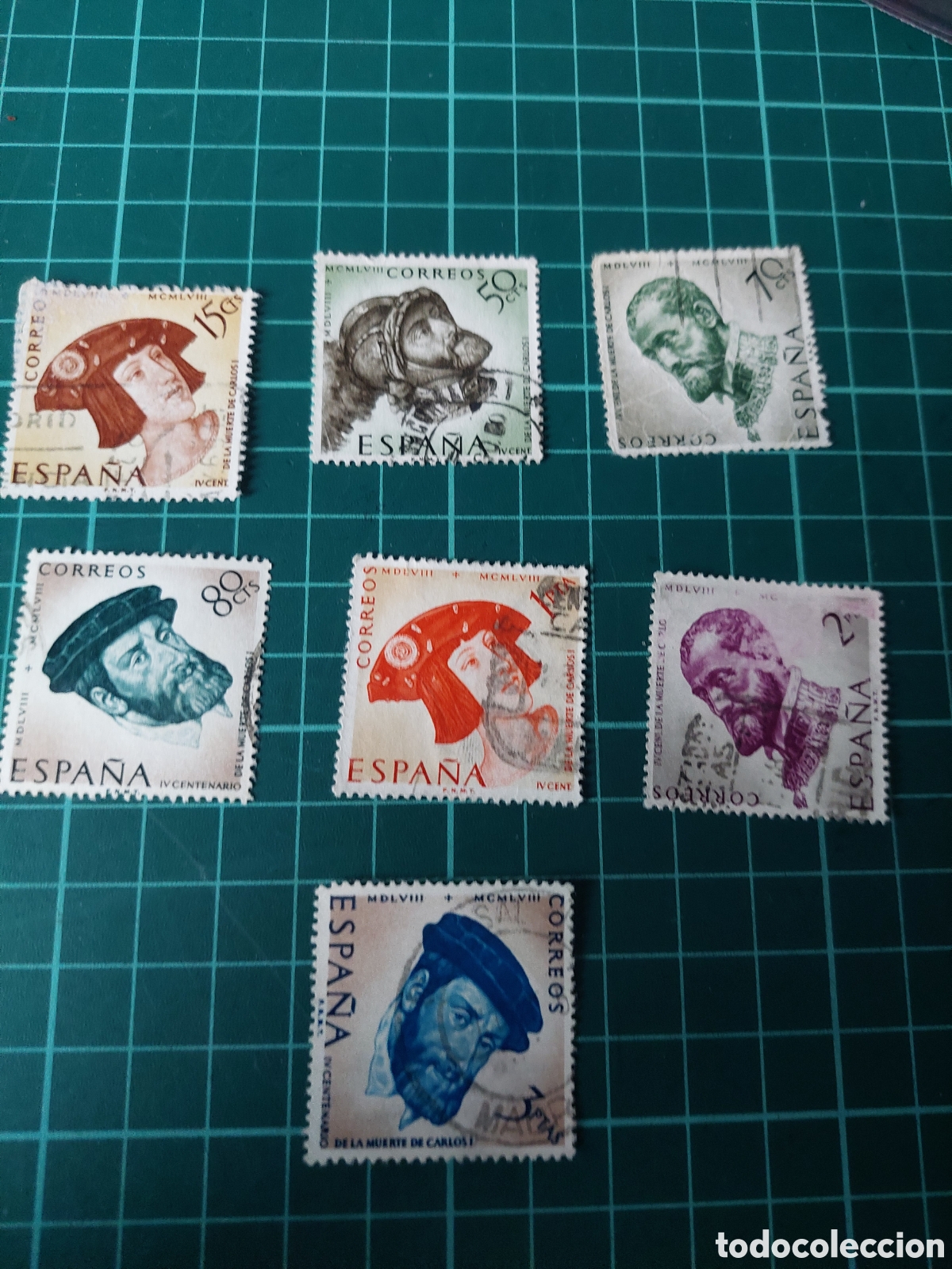 Sellos: Espa&ntilde;a edifil personajes usados - Foto 1