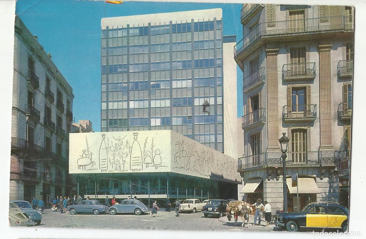Sellos: postal barcelona circulada 1965 a valencia - Foto 2