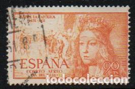 Sellos: EDIFIL 1098, V CENTENARIO DE ISABEL LA CATOLICA, AEREO, USADO - Foto 1