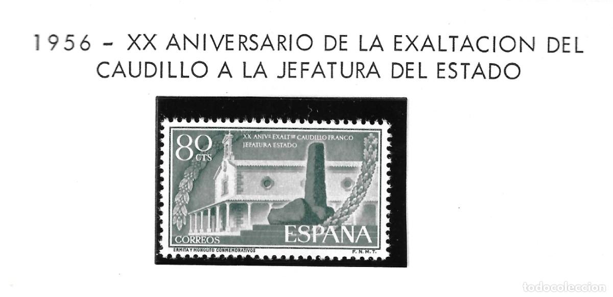 Francobolli: EDIFIL 1199. 1956. XX ANIVERSARIO DE LA EXALTACI&Oacute;N DEL GENERAL FRANCO A LA JEFATURA DEL ESTADO..