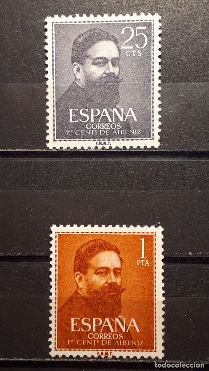Sellos: ESPA&Ntilde;A. A&Ntilde;O 1960. **. EDIFIL 1320/1 - Foto 1