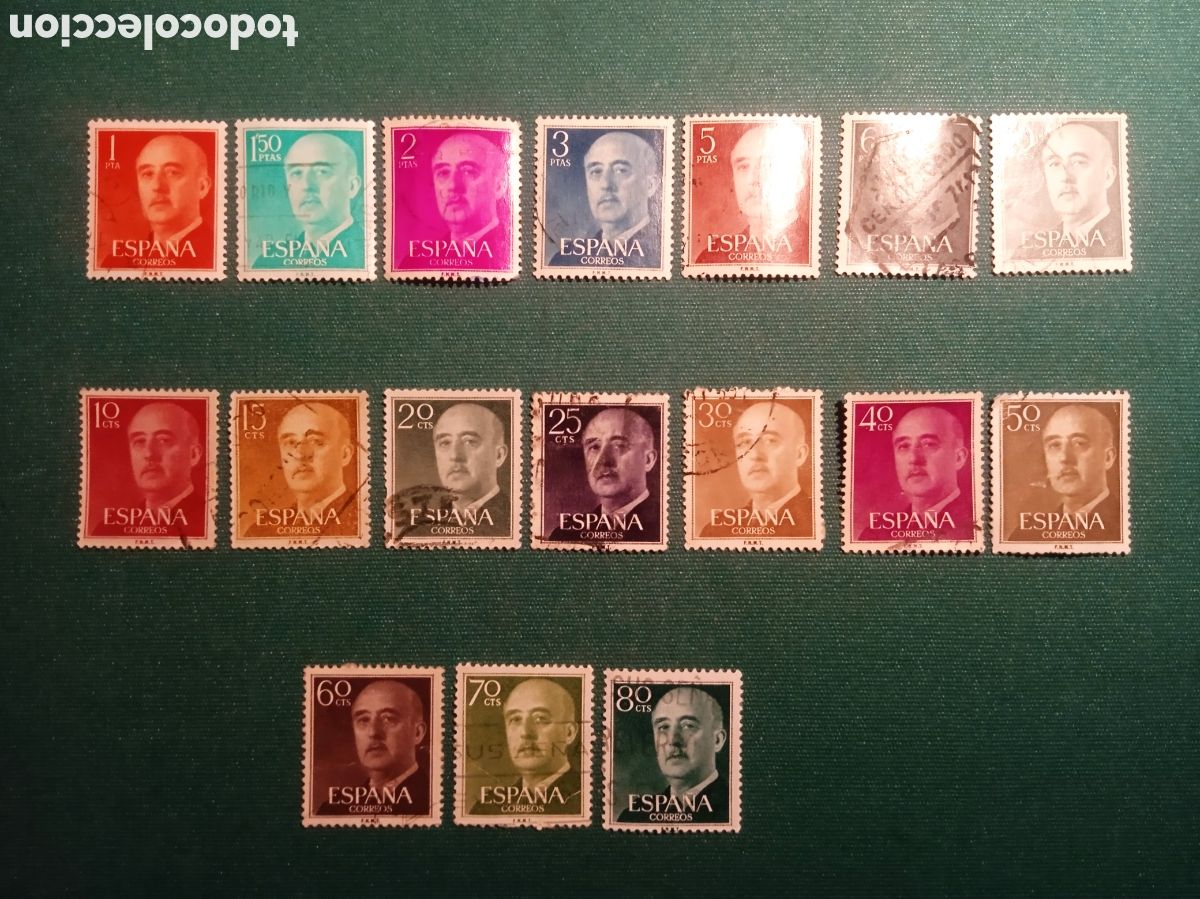 Sellos: GENERAL&Iacute;SIMO FRANCO - 17 SELLOS DISTINTOS - Foto 1