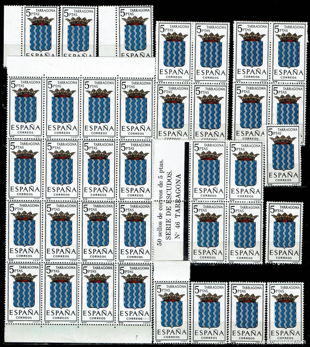 Francobolli: ESPA&Ntilde;A 1965 - ESCUDOS - TARRAGONA - EDIFIL 1640- LIQUIDACI&Oacute;N 37 SELLOS NUEVOS (**)