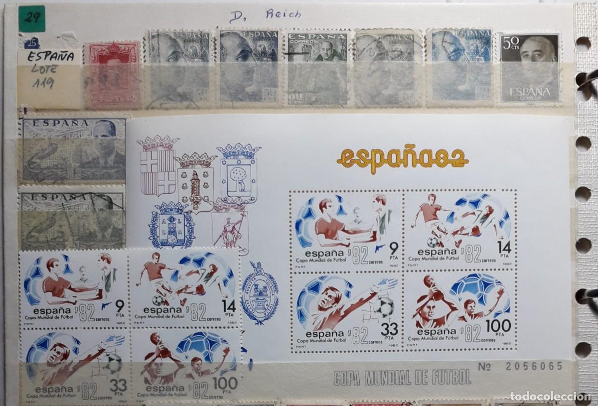 Sellos: Espa&ntilde;a. 13 sellos + 1 hoja bloque - Foto 1