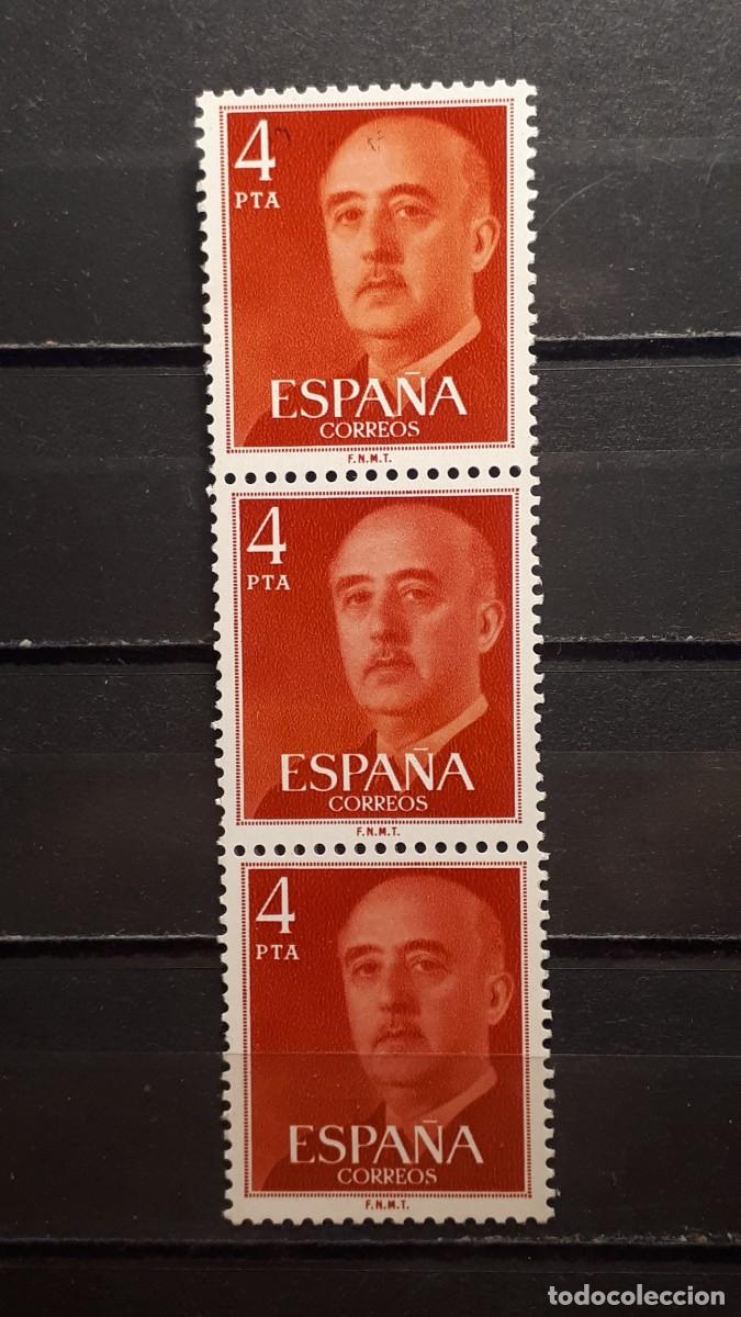 Sellos: ESPA&Ntilde;A **.A&Ntilde;O 1974. Tr&iacute;ptico con numeraci&oacute;n - Foto 2