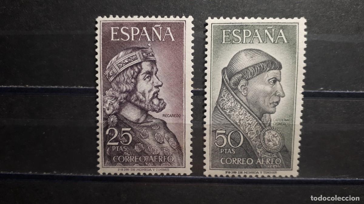 Sellos: ESPA&Ntilde;A. A&Ntilde;O 1963. **. EDIFIL 1538/9 - Foto 1