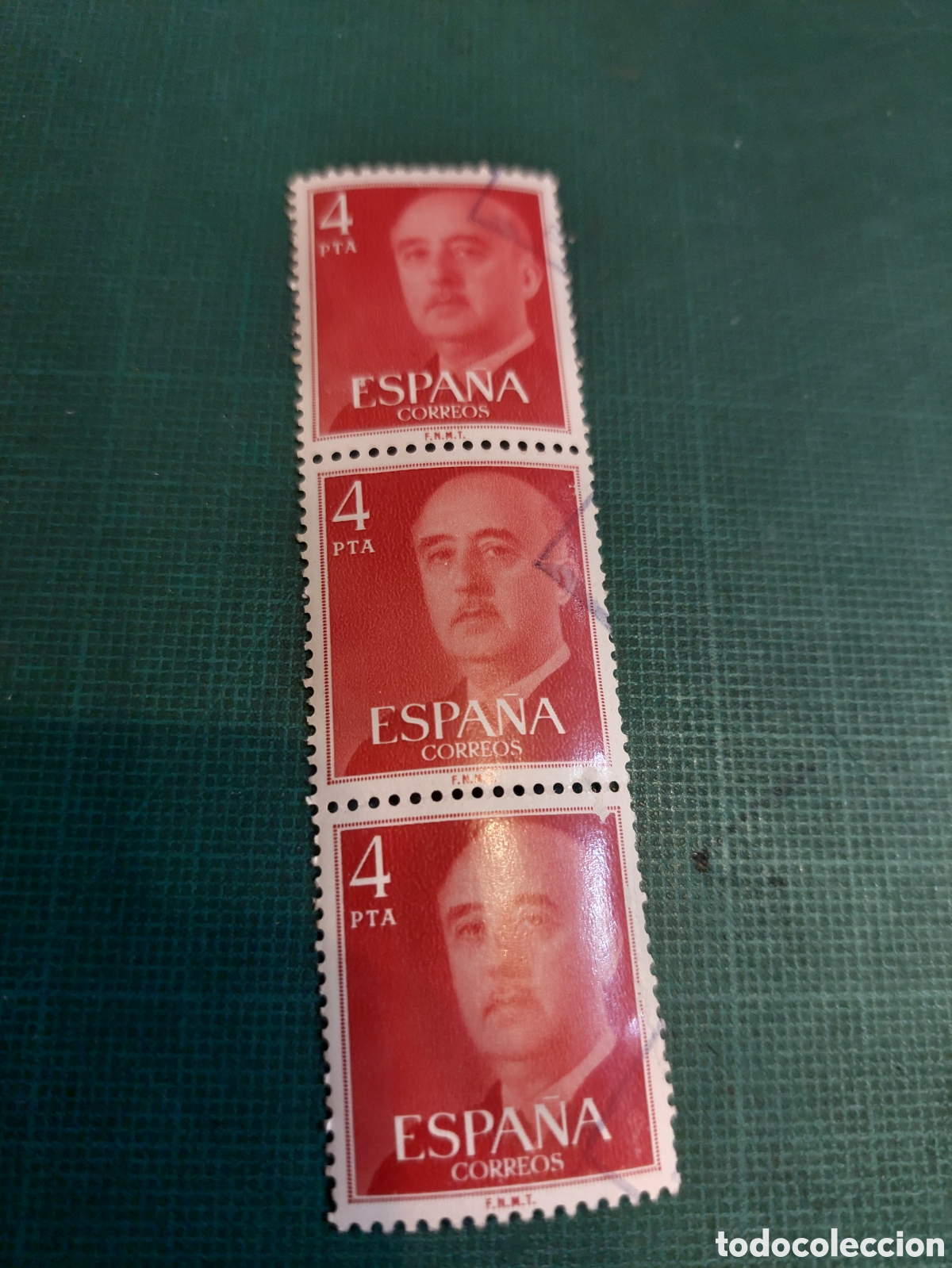 Sellos: TRIPTICOS USADA LUJO 4 PESETAS FRANCISCO FRANCO CSUDILLO - Foto 1