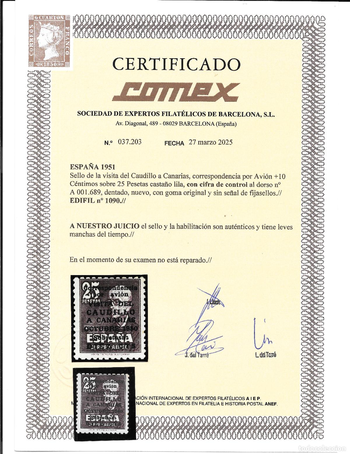 Sellos: ESPA&Ntilde;A 1951-Canarias- Ed. 1090-MNH** - Foto 1