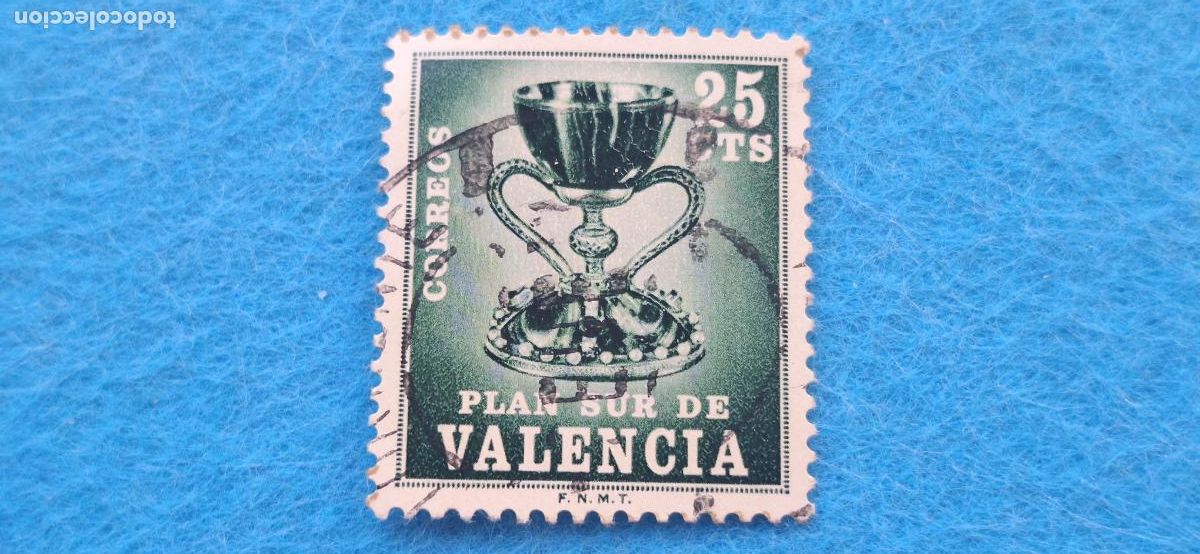 Sellos: Sello usado. Plan sur de Valencia. - Foto 1