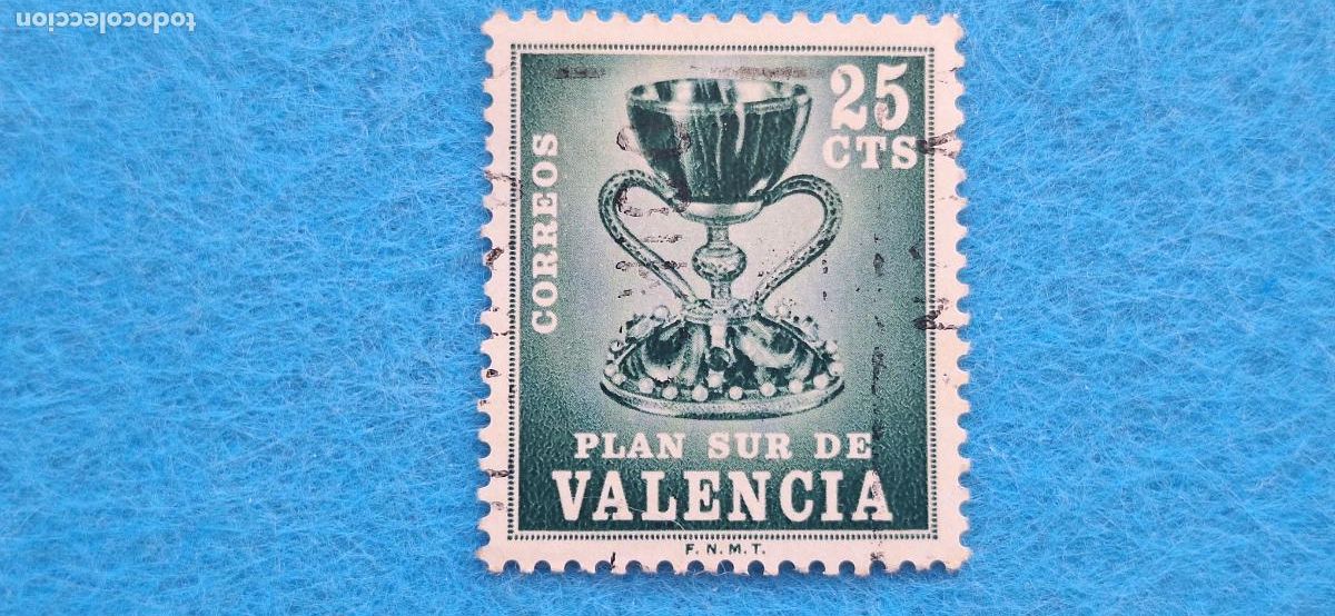 Sellos: Sello usado. Plan sur de Valencia. - Foto 1