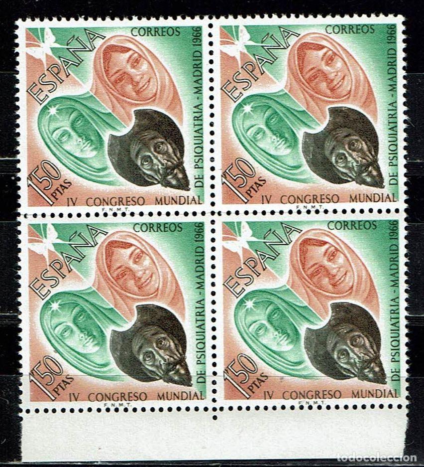 Sellos: ESPA&Ntilde;A 1966 - EDIFIL 1746 EN BLOQUE DE 4 NUEVOS (**) - Foto 1