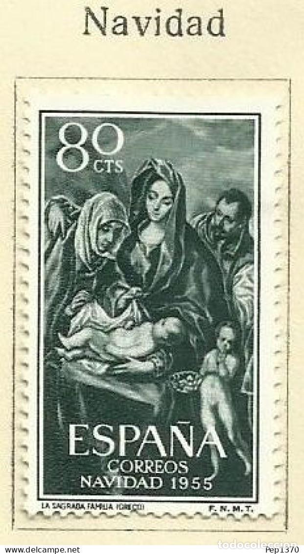 Sellos: ESPA&Ntilde;A 1955 - NAVIDAD - EDIFIL 1184* - Foto 1