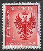 Sellos: Pro Hu&eacute;rfanos del Ej&eacute;rcito, 1 pta. rojo (o) - Foto 1