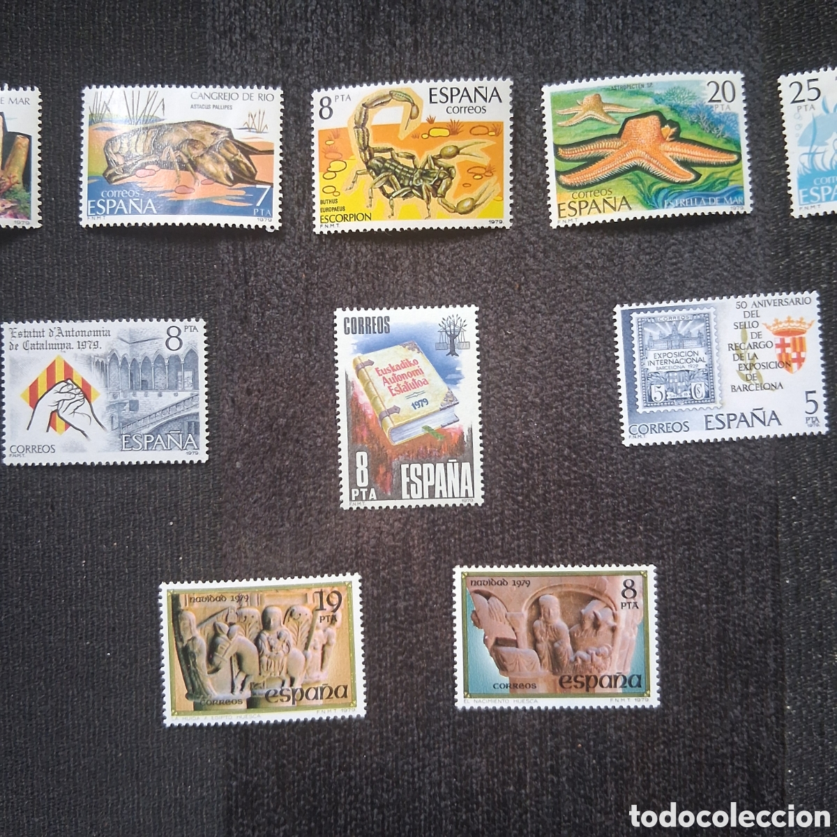 Sellos: 10 SELLOS DE ESPA&Ntilde;A D&Eacute;CADA DE LOS 70, NUEVOS CON GOMA. - Foto 2