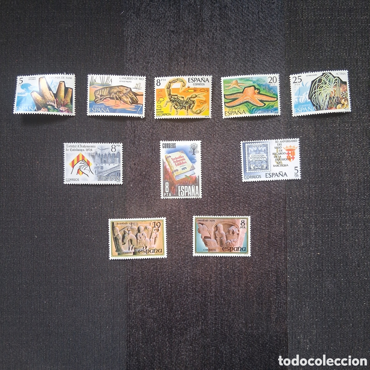 Sellos: 10 SELLOS DE ESPA&Ntilde;A D&Eacute;CADA DE LOS 70, NUEVOS CON GOMA. - Foto 1