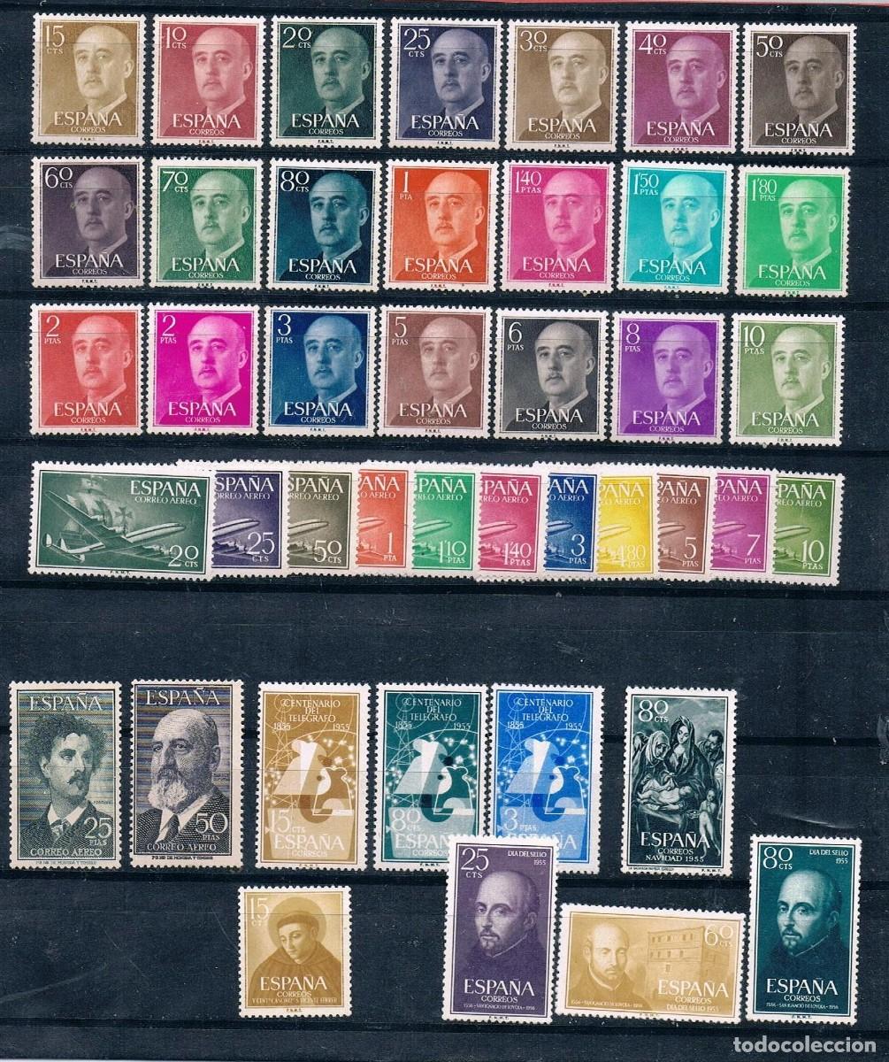 Sellos: ESPA&Ntilde;A A&ntilde;o 1955 completo MNH** - Foto 1