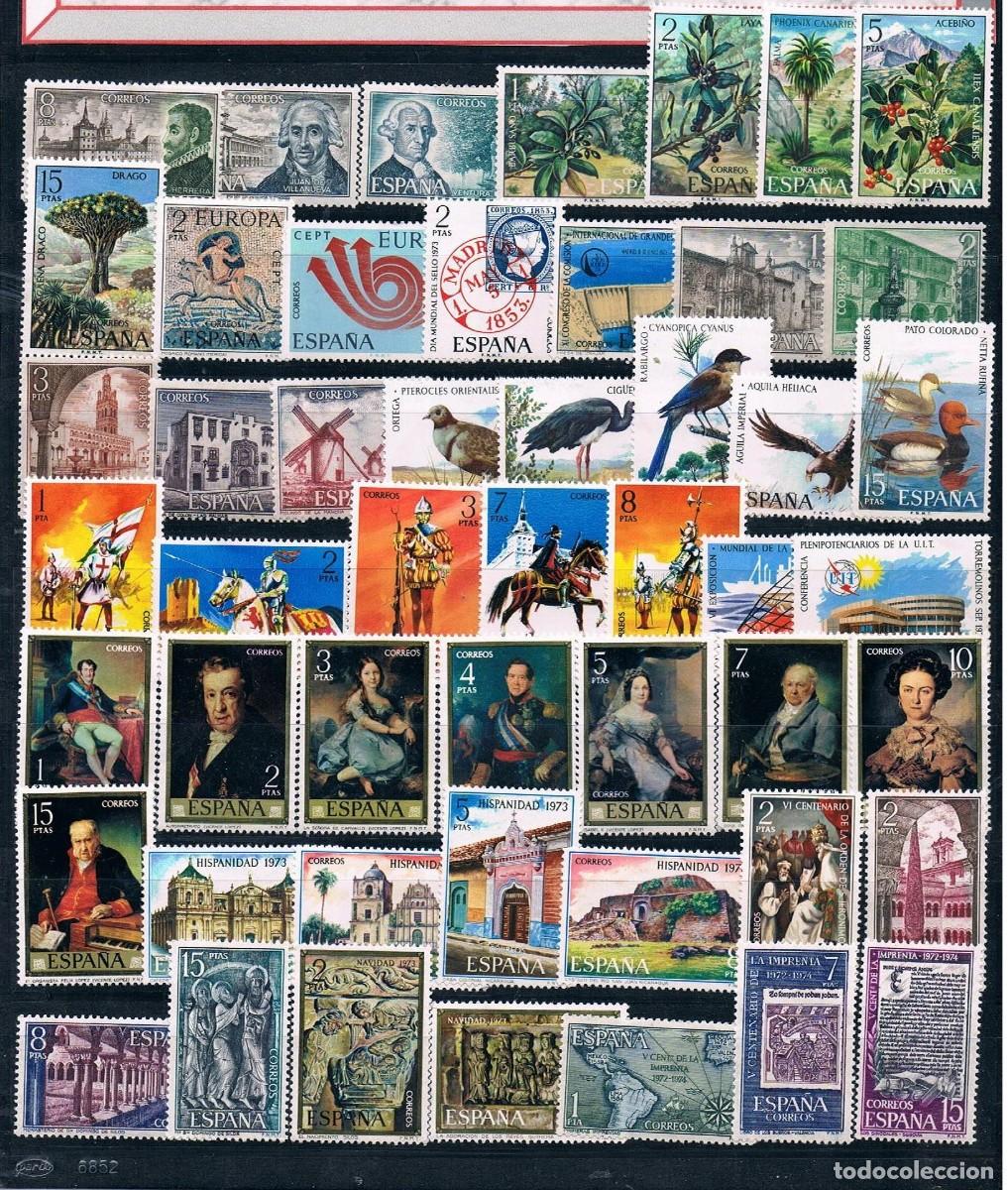 Sellos: ESPA&Ntilde;A A&ntilde;o 1973 completo MNH** - Foto 1