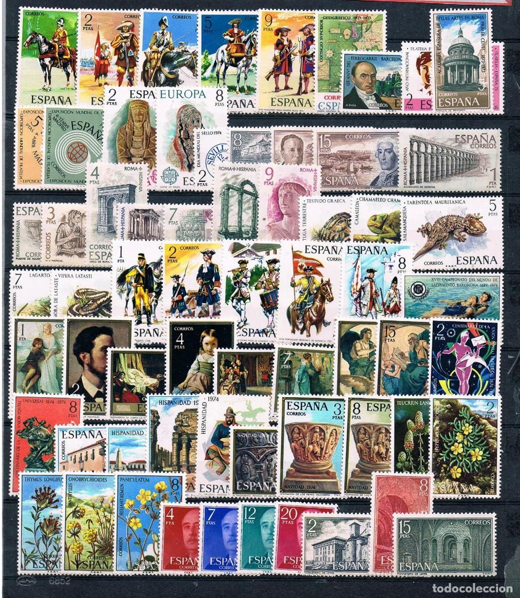 Sellos: ESPA&Ntilde;A A&ntilde;o 1974 completo MNH** - Foto 1