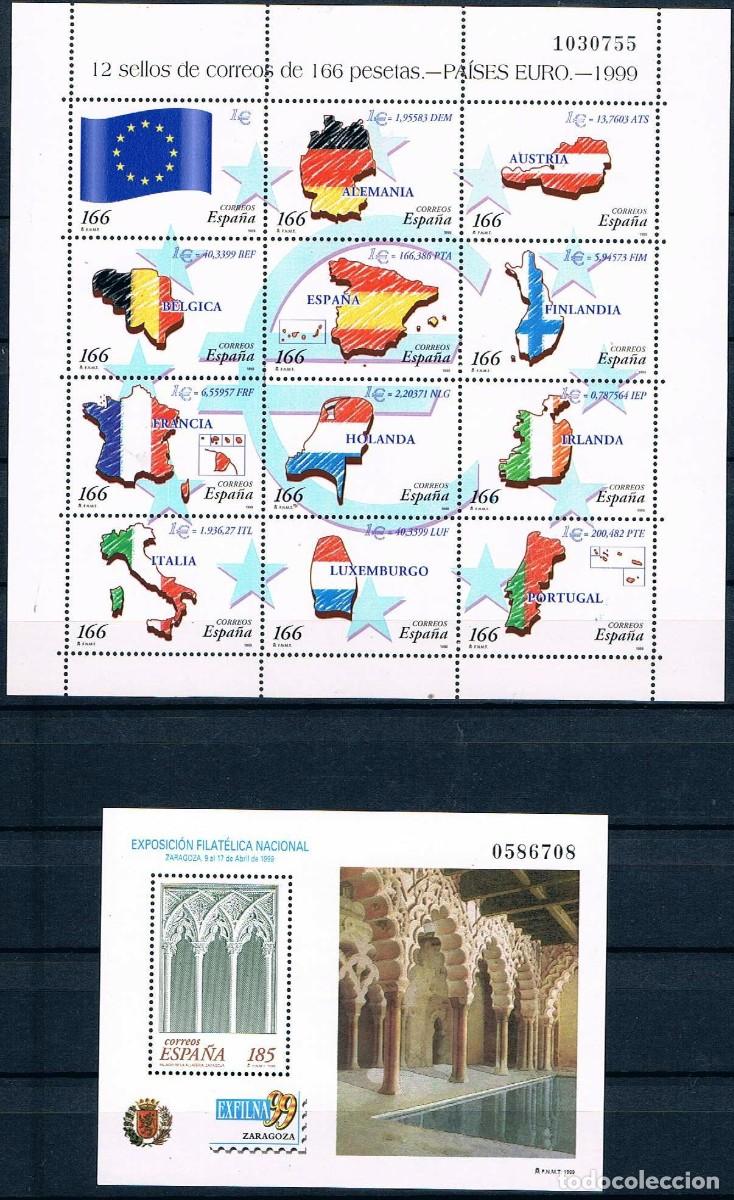 Sellos: ESPA&Ntilde;A A&ntilde;o 1999 completo MNH** - Foto 3