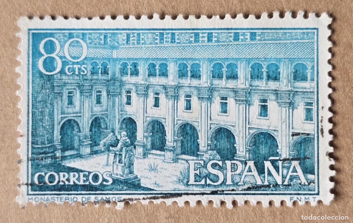 Sellos: Espa&ntilde;a Sello Usado 1960 REAL MONASTERIO DE SAMOS - Foto 1