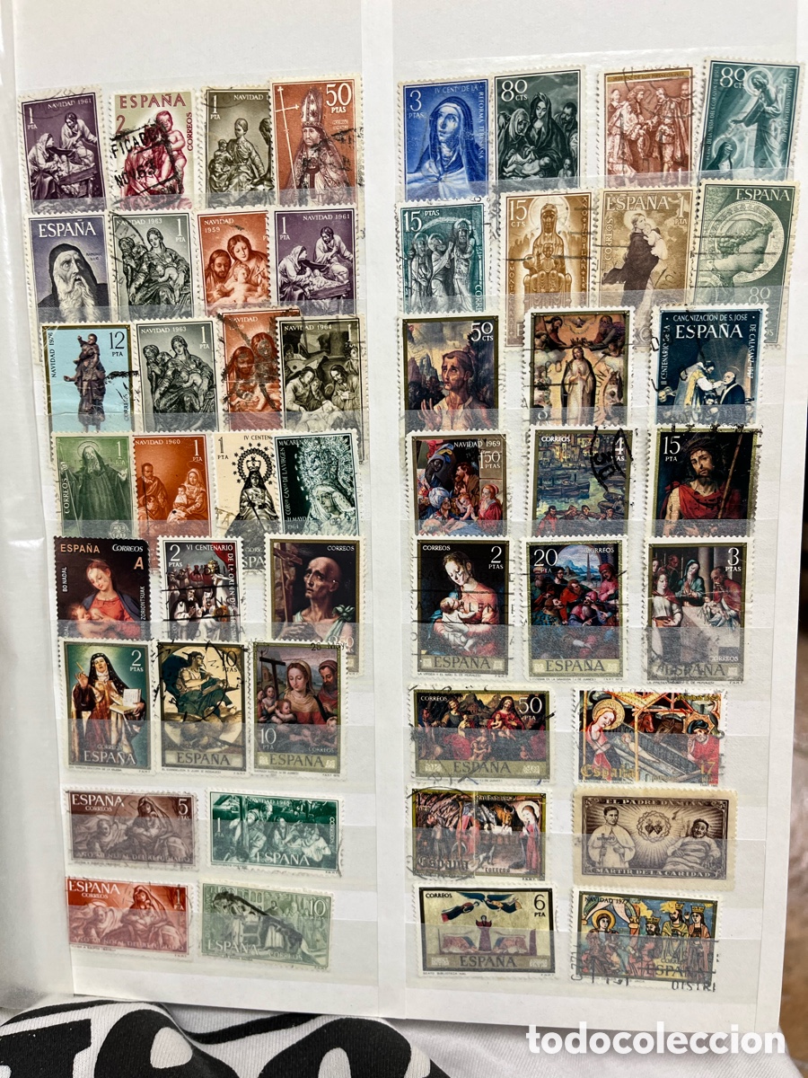 Sellos: Lote de sellos de Espa&ntilde;a de distintas d&eacute;cadas - Foto 1