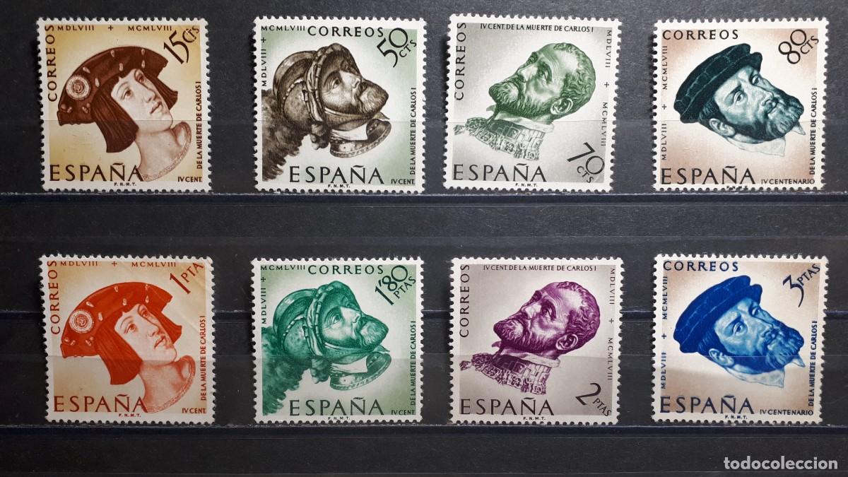 Sellos: Espa&ntilde;a. * A&ntilde;o 1958. Edifil 1224/31 - Foto 1