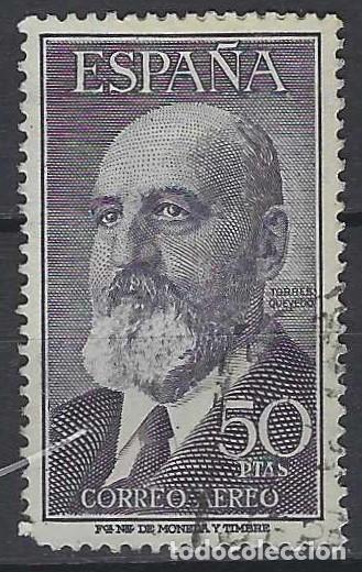 Sellos: ESPA&Ntilde;A 1956 - LEONARDO TORRES QUEVEDO, A&Eacute;REO - USADO - Foto 1