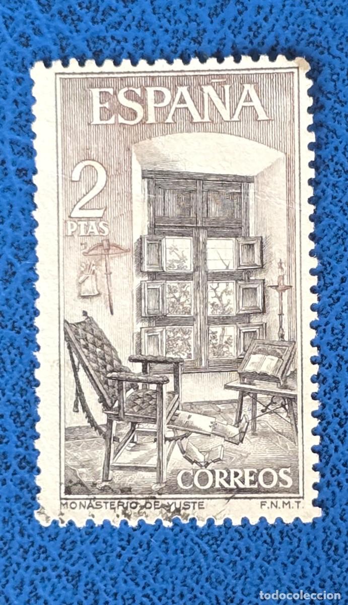 Sellos: SELLO USADO ESPA&Ntilde;A 1965 - MONASTERIO DE YUSTE - Foto 1