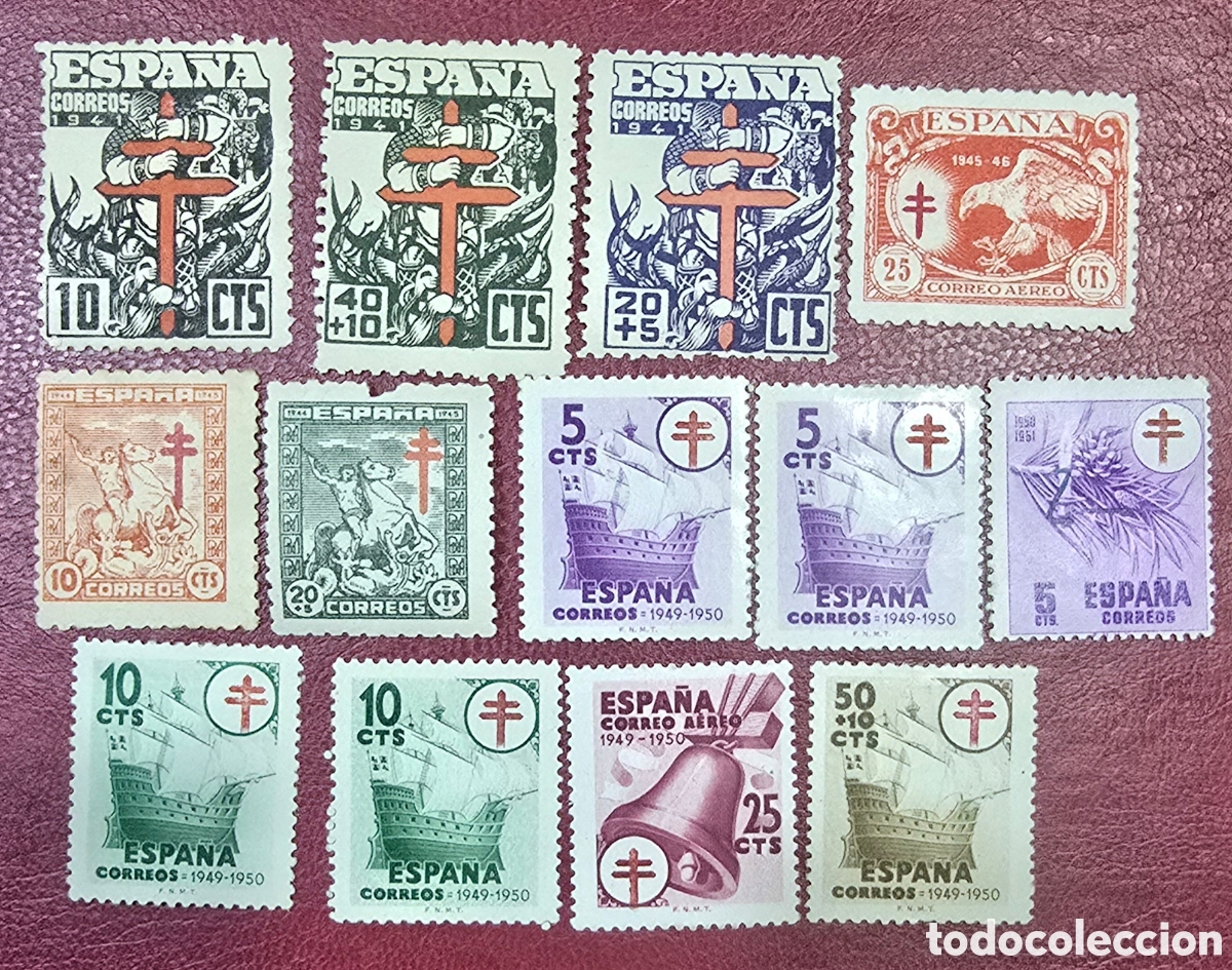 Sellos: Sellos Espa&ntilde;a Pro Tuberculosis - Foto 1