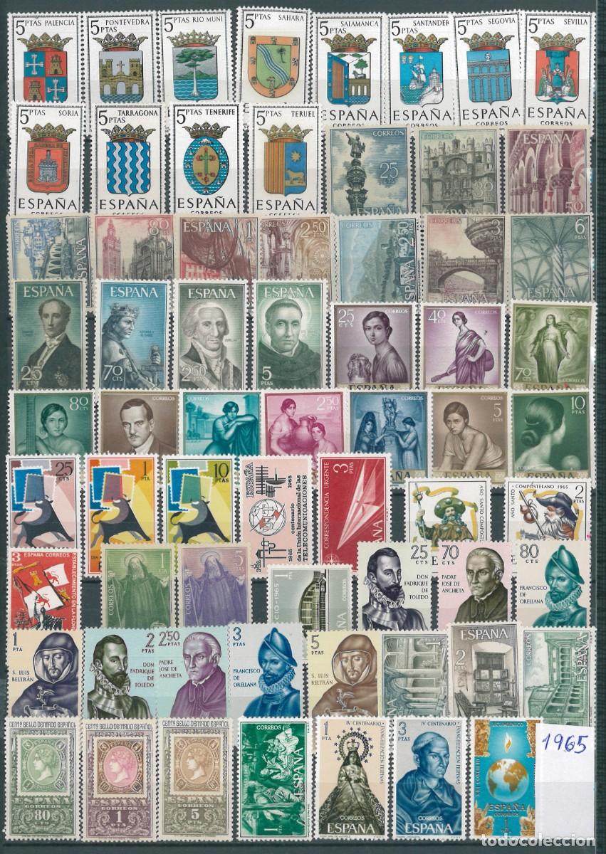 Sellos: Espa&ntilde;a. A&ntilde;o 1965 completo completo MNH - Foto 1