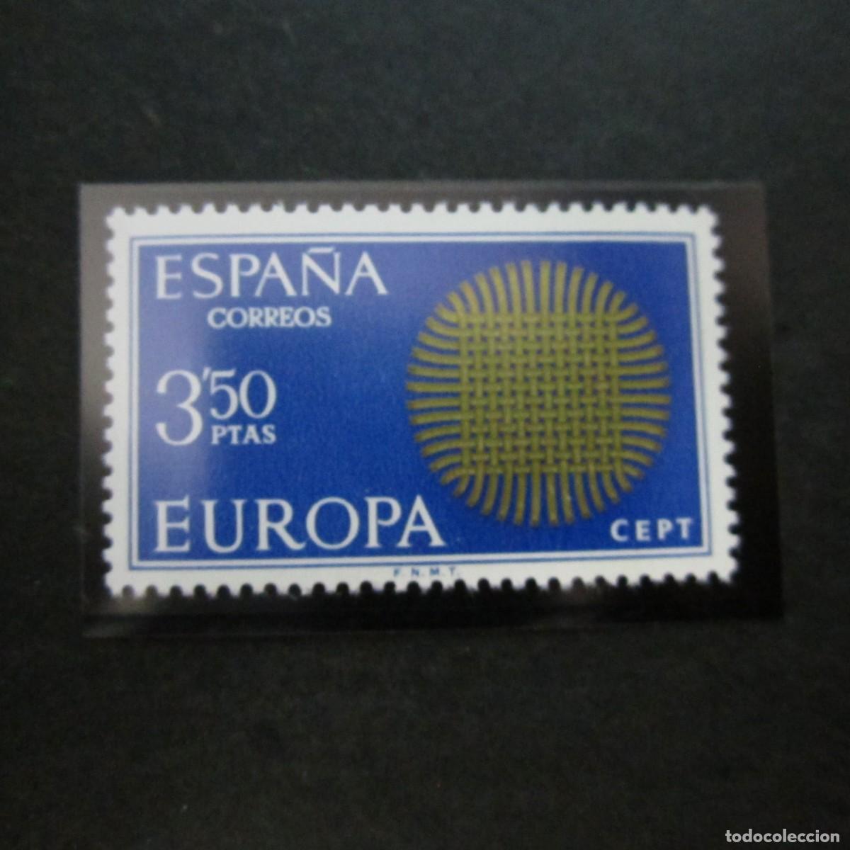 Sellos: ESPA&Ntilde;A 1970, EDIFIL N&ordm; 1973**, TEMA EUROPA - Foto 1