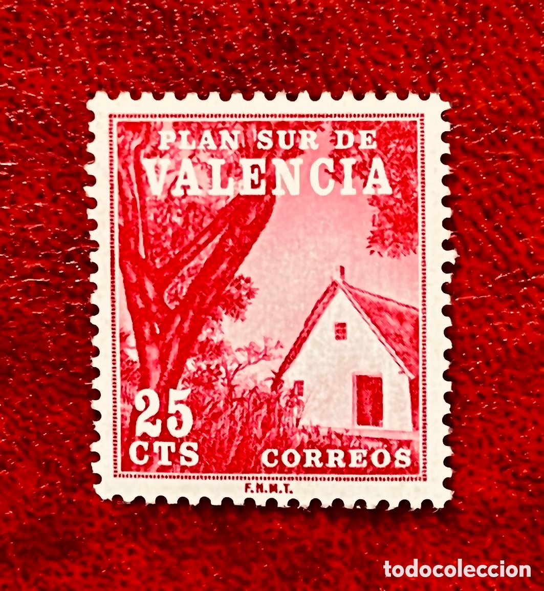 Sellos: Bonito Sello Plan Sur de Valencia a&ntilde;o 1964 - Foto 1