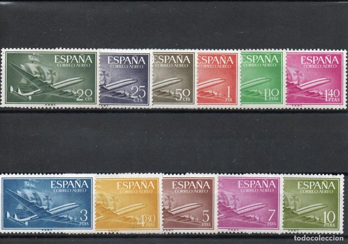 Sellos: ESPA&Ntilde;A. SUPERCONSTELLATION Y NAO SANTA MARIA - Foto 1