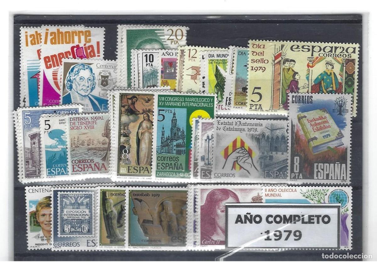 Sellos: SELLOS ESPA&Ntilde;A 1979 A&Ntilde;O COMPLETO. NUEVO - Foto 1