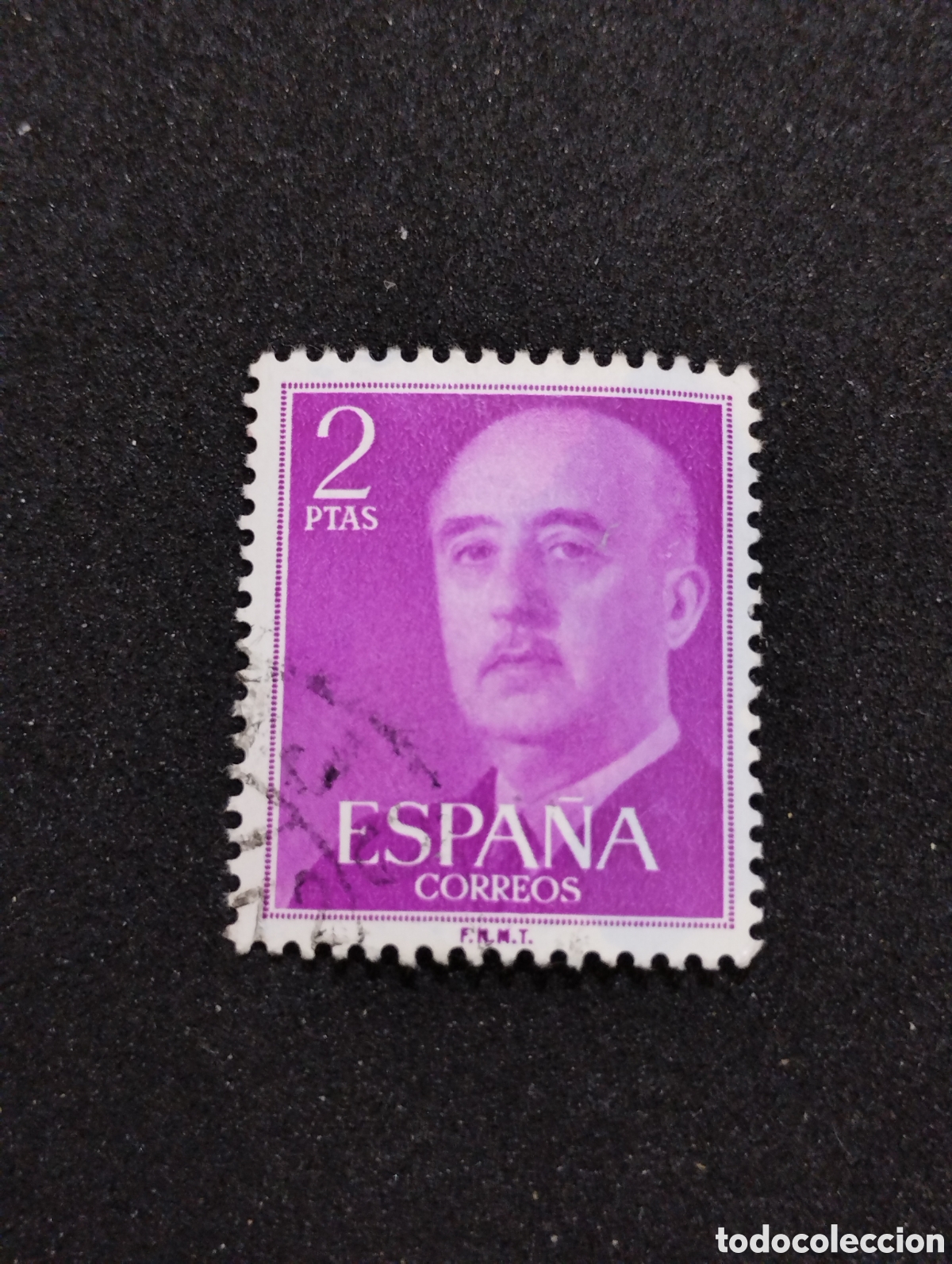 Sellos: Sello de Franco de dos Pesetas - Foto 2