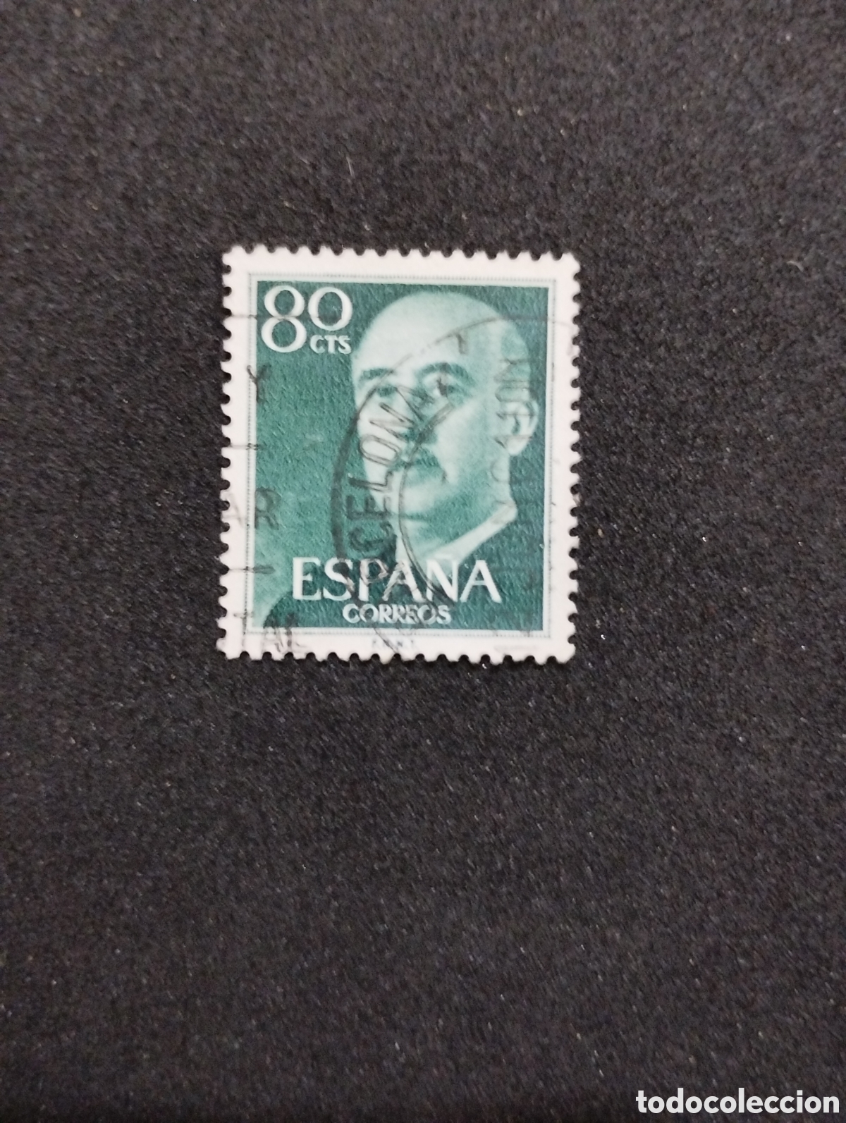 Sellos: Sello postal de Franco de 0,80 c&eacute;ntimos - Foto 2
