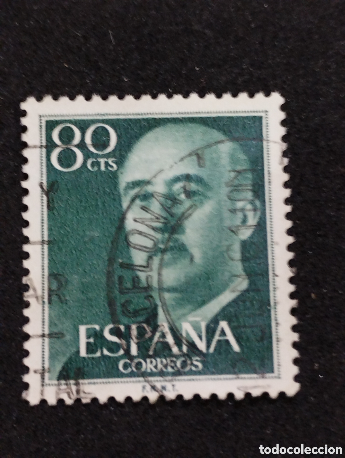 Sellos: Sello postal de Franco de 0,80 c&eacute;ntimos - Foto 1
