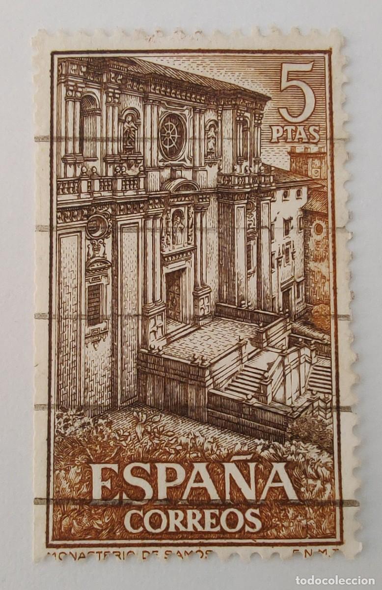Sellos: 3 Sellos. Espa&ntilde;a. Monasterio de Samos. C.C. A&ntilde;o 1960. - Foto 5
