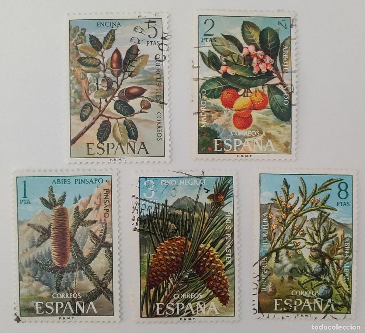 Sellos: 5 Sellos. Espa&ntilde;a. Flora. C.C. A&ntilde;o 1972. - Foto 9