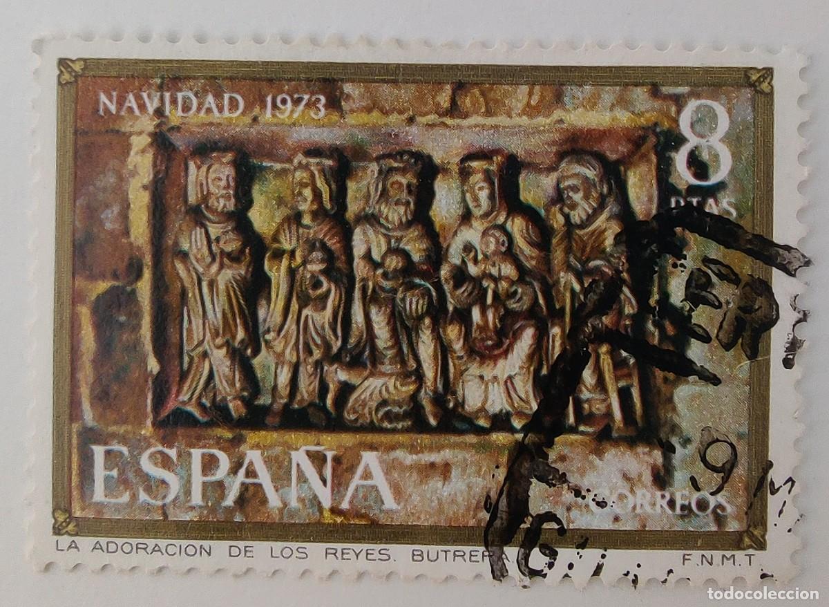 Sellos: 2 Sellos. Espa&ntilde;a. Navidad. C.C. A&ntilde;o 1973. - Foto 4