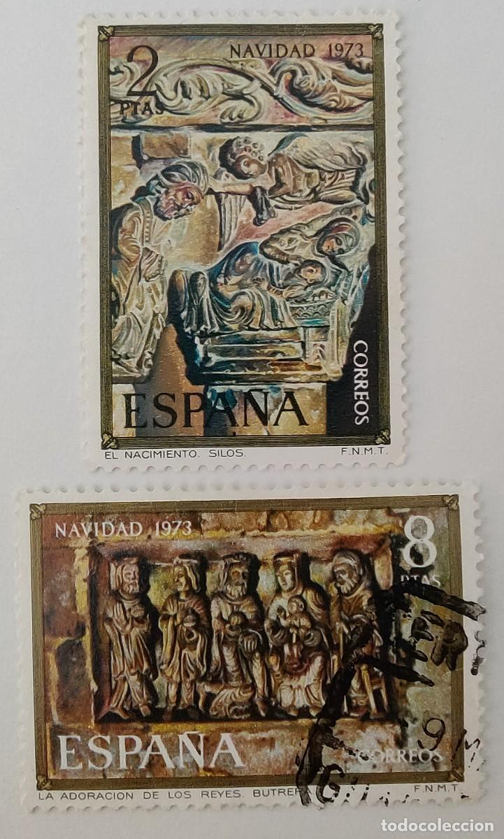 Sellos: 2 Sellos. Espa&ntilde;a. Navidad. C.C. A&ntilde;o 1973. - Foto 6